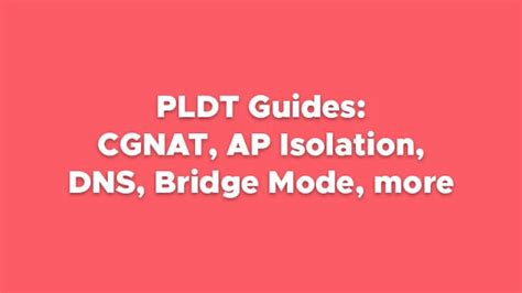 fastest dns server for pldt|PLDT Guides: CGNAT, AP Isolation, DNS, Bridge .